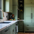 Miętowe meble kuchenne